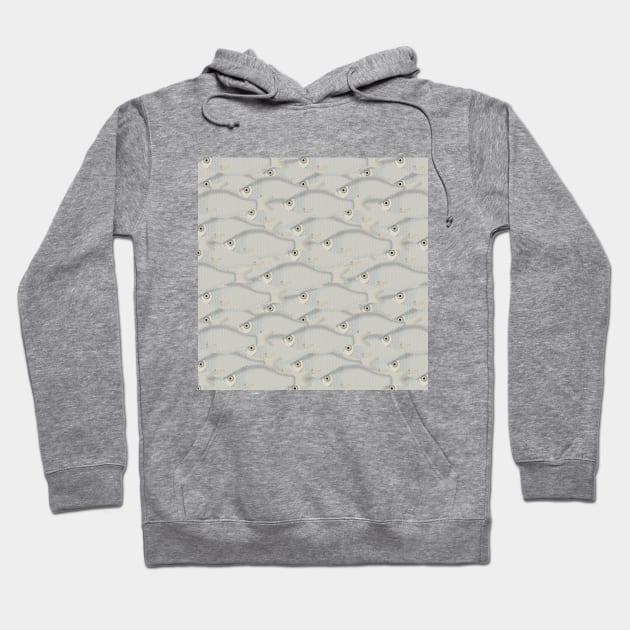 School of Fish Pattern Hoodie by ahadden